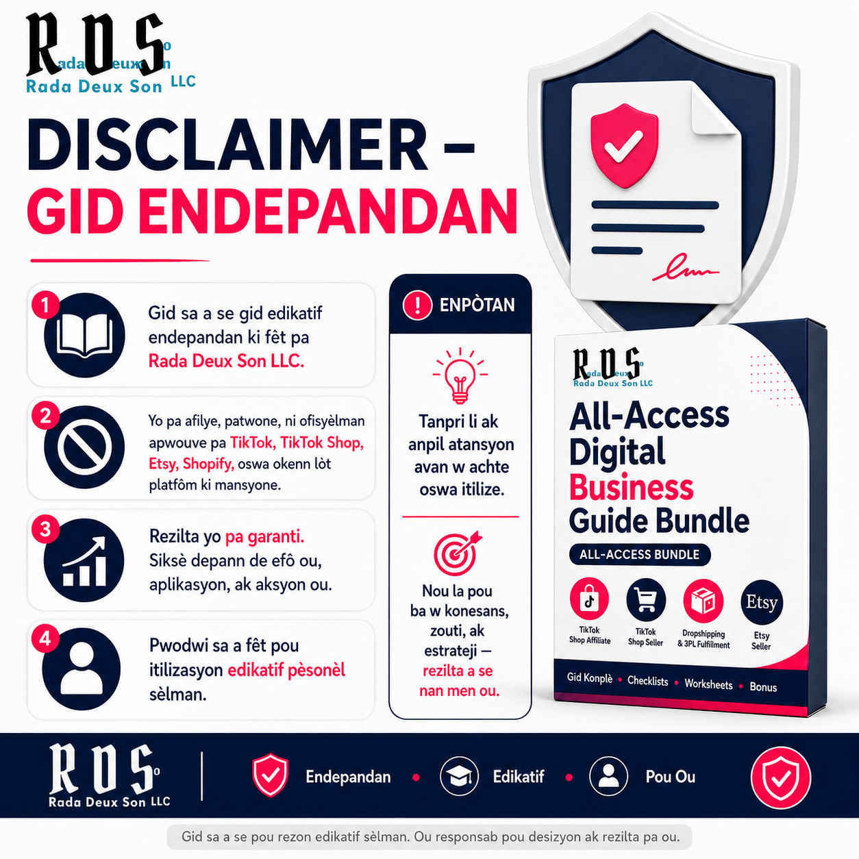 RDS All-Access Digital Business Guide Bundle | Haitian Creole